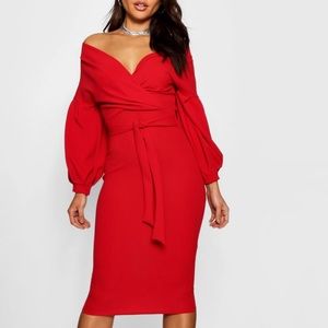 Boohoo Wrap Dress